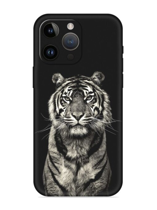 Tiger Art Embossed Soft Silicone Case for Apple Iphone 14 Pro