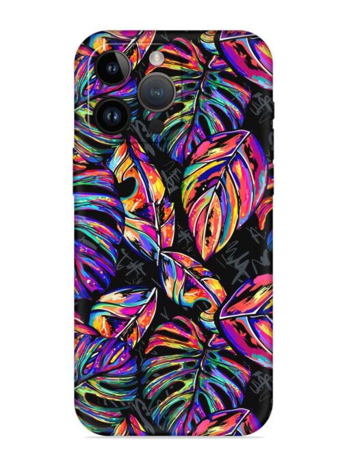 Tropical Seamless Vector Embossed Soft Silicone Case for Apple Iphone 14 Pro Max Zapvi