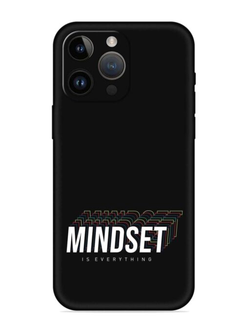 Mindset Everything Slogan Embossed Soft Silicone Case for Apple Iphone 14 Pro Max Zapvi