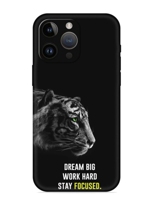 Dream Big Work Hard Embossed Soft Silicone Case for Apple Iphone 14 Pro Max Zapvi