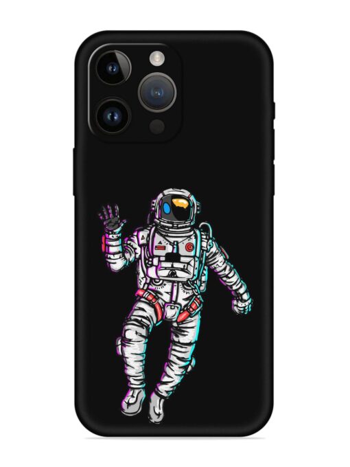 Spaceman Embossed Soft Silicone Case for Apple Iphone 14 Pro Max Zapvi