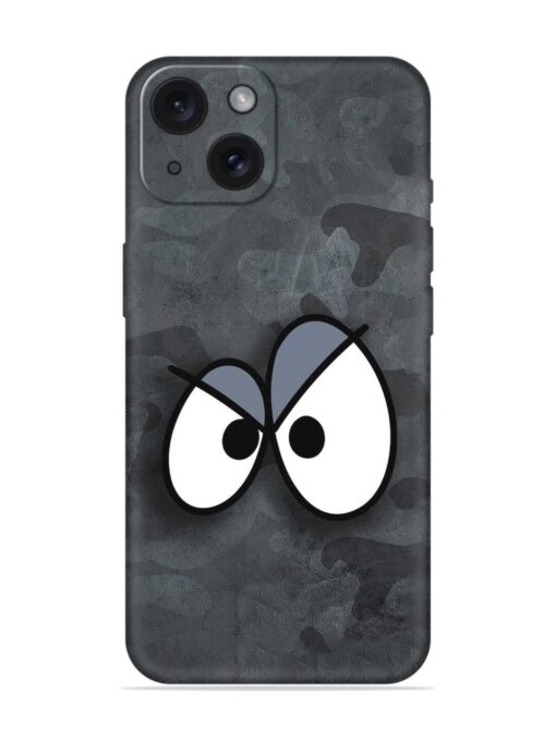 Big Eyes Night Mode Embossed Soft Silicone Case for Apple Iphone 15 Zapvi