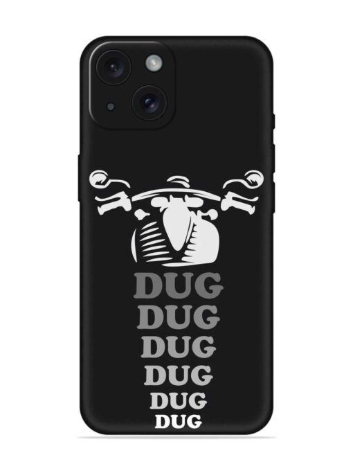 Dug Dug Dug Embossed Soft Silicone Case for Apple Iphone 15 Zapvi