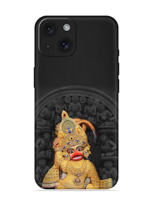 Indian Gold Hanuman Embossed Soft Silicone Case for Apple Iphone 15 Zapvi