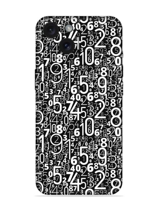 Many Numbers Different Embossed Soft Silicone Case for Apple Iphone 15 Zapvi