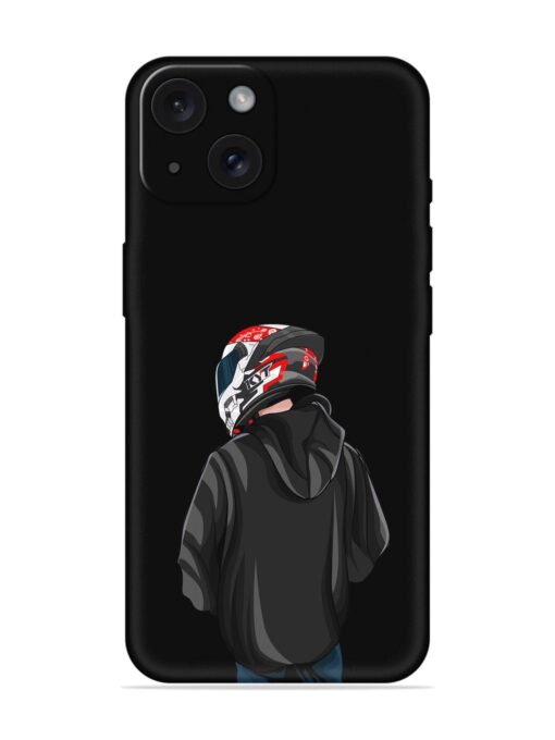 Motorcycle Rider Embossed Soft Silicone Case for Apple Iphone 15 Zapvi