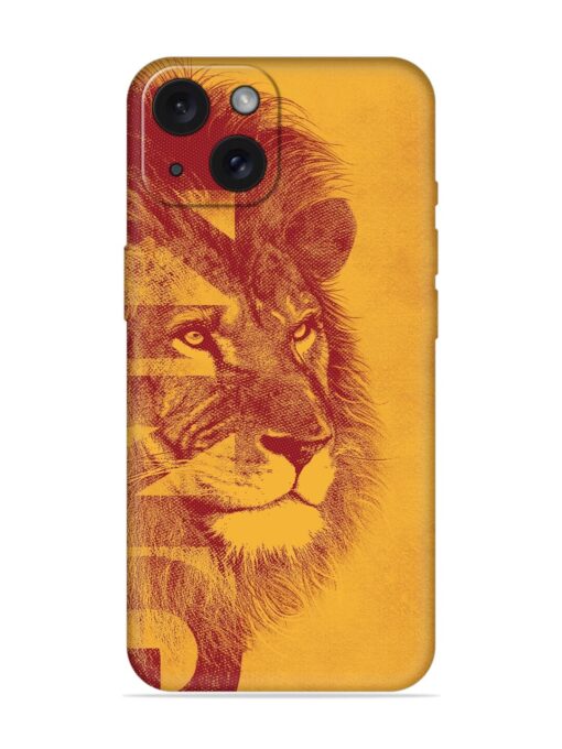 Gold Lion Crown Art Embossed Soft Silicone Case for Apple Iphone 15 Zapvi