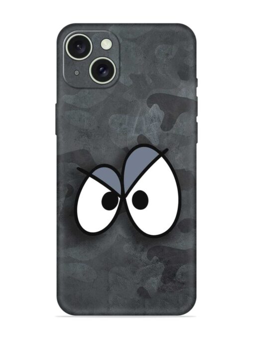 Big Eyes Night Mode Embossed Soft Silicone Case for Apple Iphone 15 Plus Zapvi