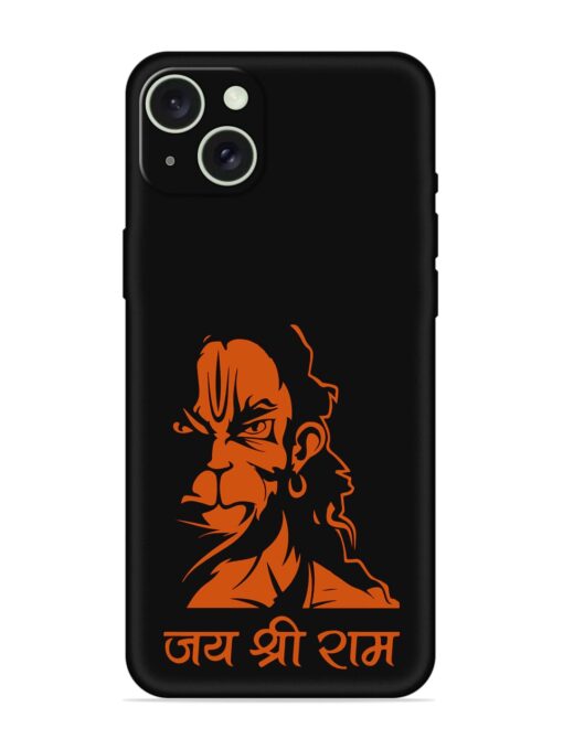 Angry Hanuman Embossed Soft Silicone Case for Apple Iphone 15 Plus Zapvi