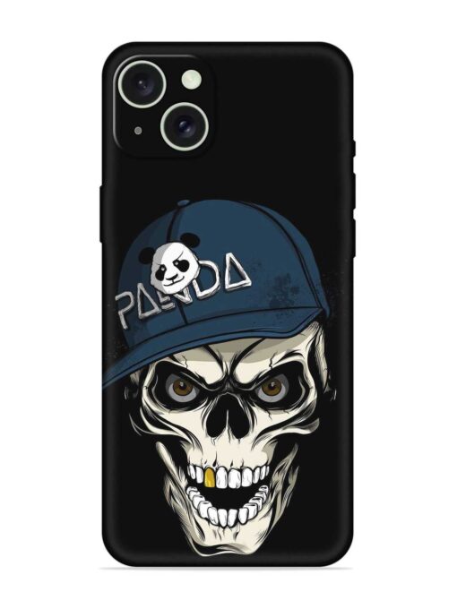 Panda Skull Embossed Soft Silicone Case for Apple Iphone 15 Plus Zapvi