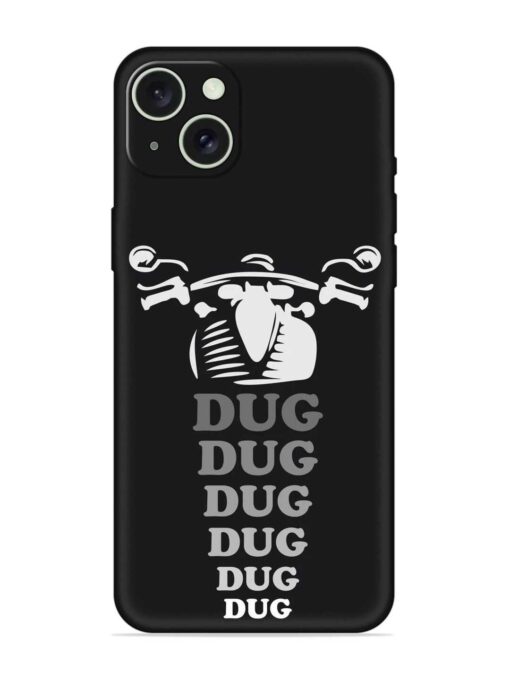 Dug Dug Dug Embossed Soft Silicone Case for Apple Iphone 15 Plus Zapvi