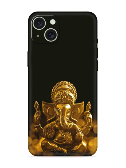 Lord Ganesha Indian Festival Embossed Soft Silicone Case for Apple Iphone 15 Plus Zapvi