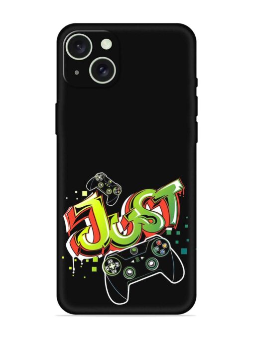 Graffiti Gamepad Illustration Embossed Soft Silicone Case for Apple Iphone 15 Plus Zapvi