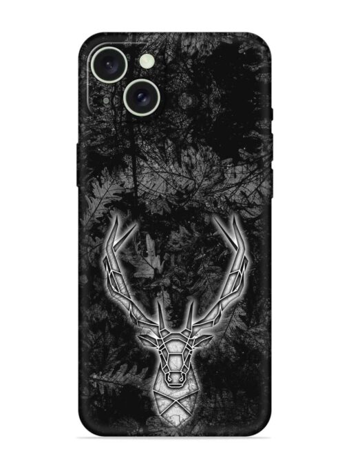 Ancient Deer Embossed Soft Silicone Case for Apple Iphone 15 Plus Zapvi