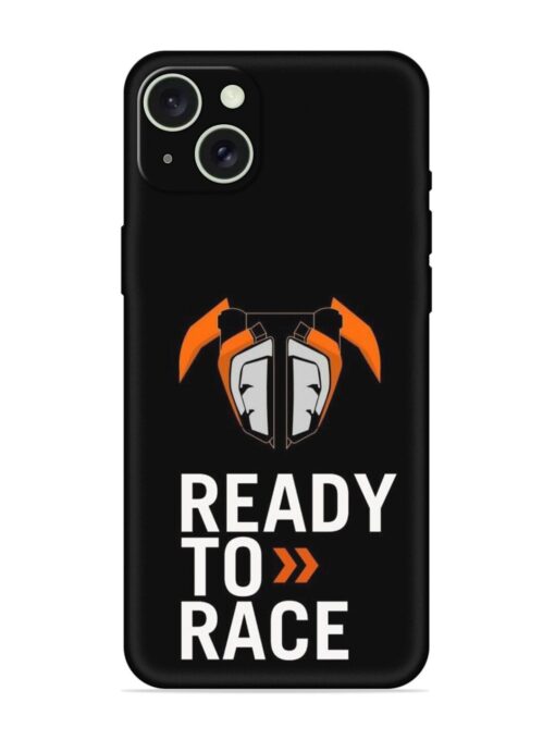 Ready To Race Embossed Soft Silicone Case for Apple Iphone 15 Plus Zapvi