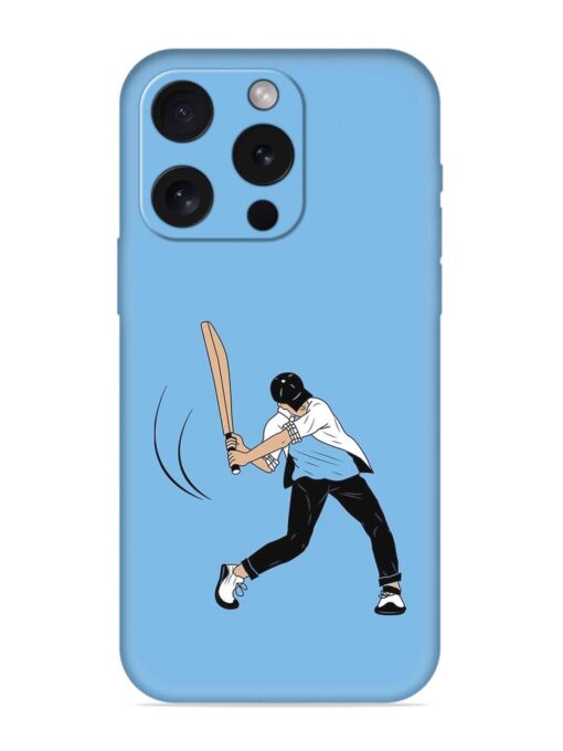 Cricket Gully Boy Embossed Soft Silicone Case for Apple Iphone 15 Pro Zapvi