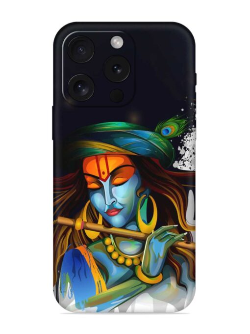 Krishna Art Embossed Soft Silicone Case for Apple Iphone 15 Pro Zapvi