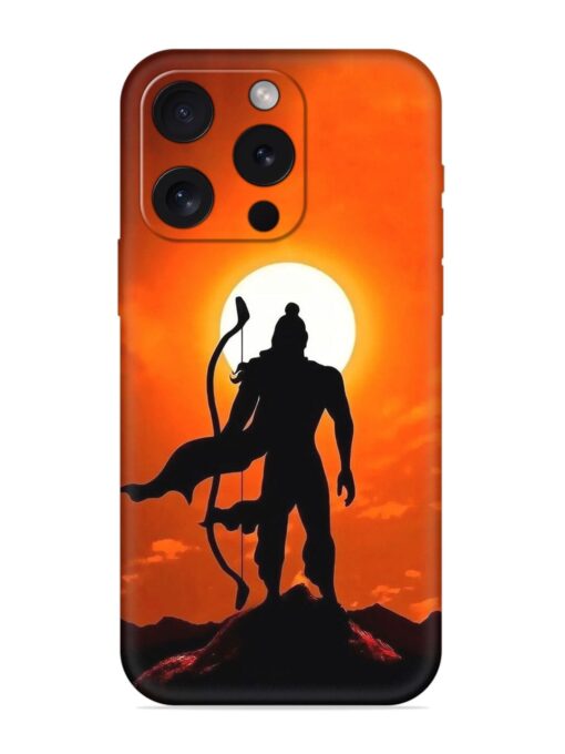 Shree Ram Embossed Soft Silicone Case for Apple Iphone 15 Pro