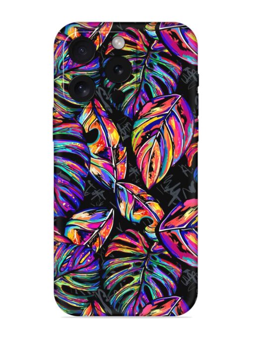 Tropical Seamless Vector Embossed Soft Silicone Case for Apple Iphone 15 Pro Zapvi