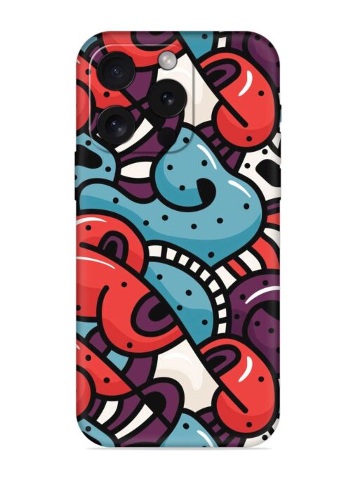 Seamless Backdrop Colorful Embossed Soft Silicone Case for Apple Iphone 15 Pro