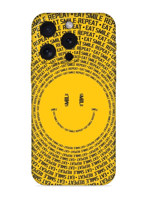 Smiley Embossed Soft Silicone Case for Apple Iphone 15 Pro