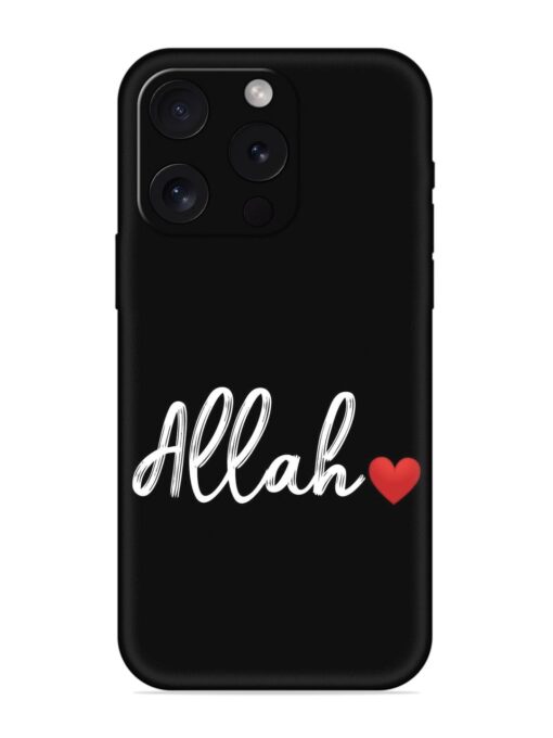 Allah Embossed Soft Silicone Case for Apple Iphone 15 Pro Zapvi