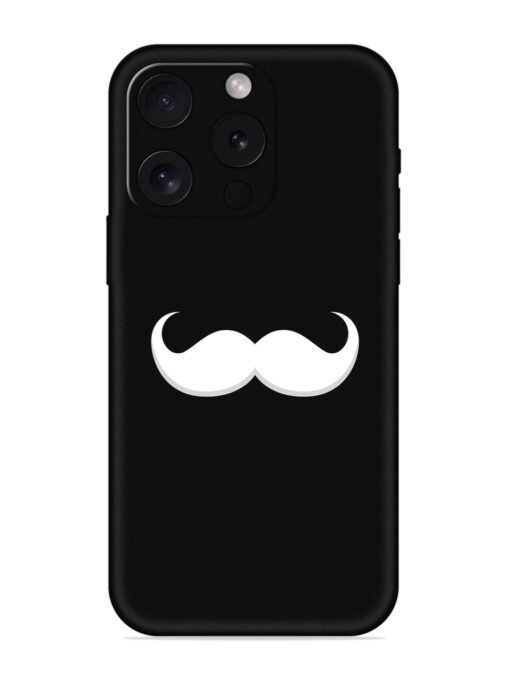 Mustache Vector Embossed Soft Silicone Case for Apple Iphone 15 Pro Zapvi