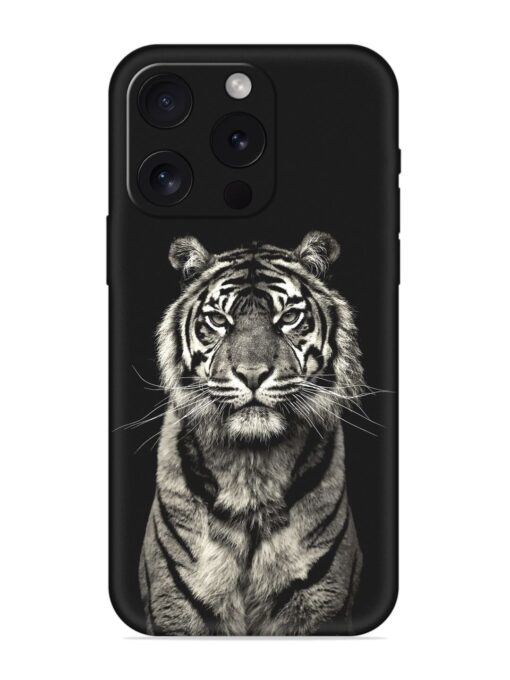 Tiger Art Embossed Soft Silicone Case for Apple Iphone 15 Pro Zapvi