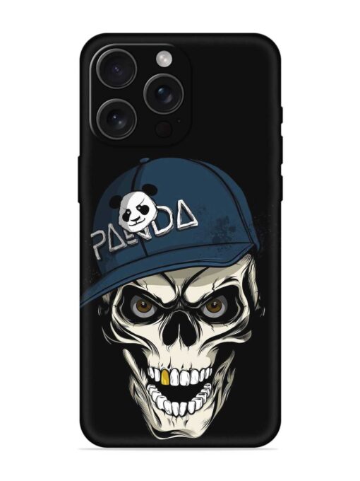 Panda Skull Embossed Soft Silicone Case for Apple Iphone 15 Pro Max Zapvi