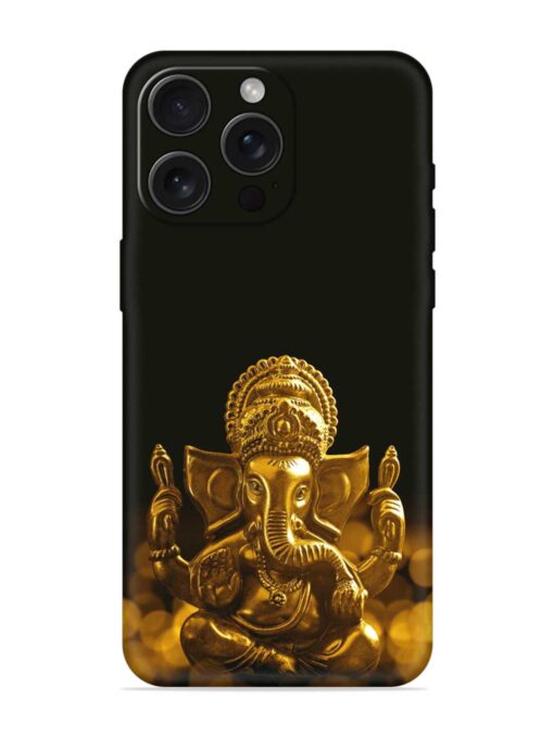 Lord Ganesha Indian Festival Embossed Soft Silicone Case for Apple Iphone 15 Pro Max Zapvi