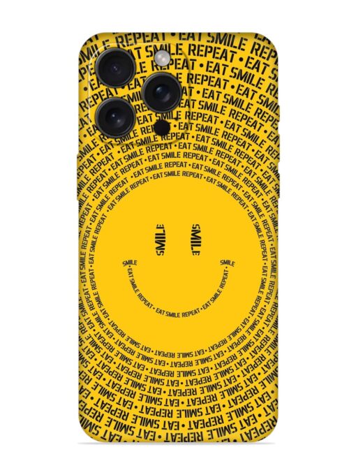 Smiley Embossed Soft Silicone Case for Apple Iphone 15 Pro Max Zapvi