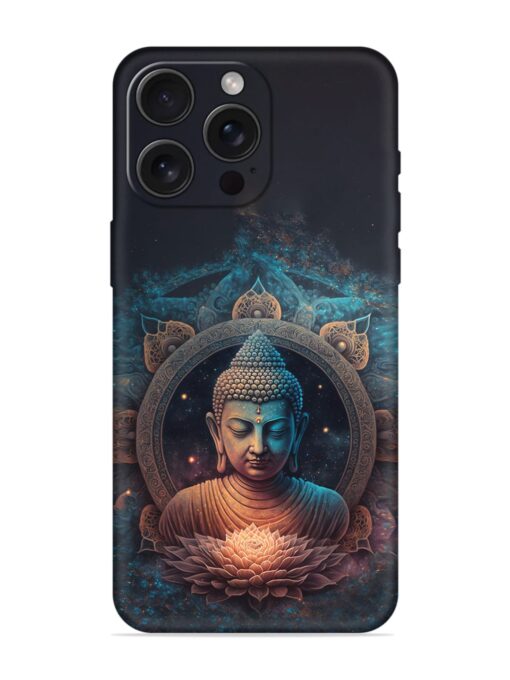 Gautam Buddha Embossed Soft Silicone Case for Apple Iphone 15 Pro Max Zapvi