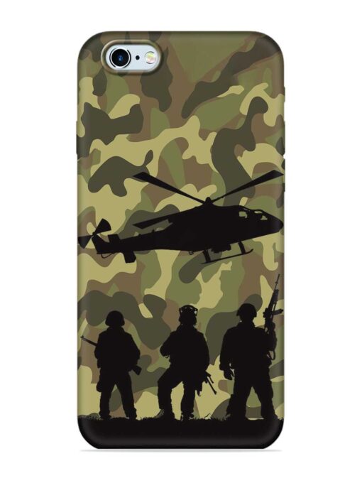 Army Heros Embossed Soft Silicone Case for Apple Iphone 6