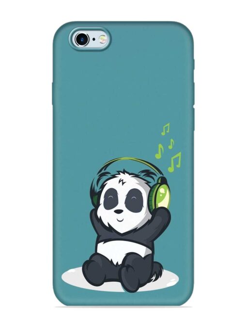 Music Panda Embossed Soft Silicone Case for Apple Iphone 6 Zapvi