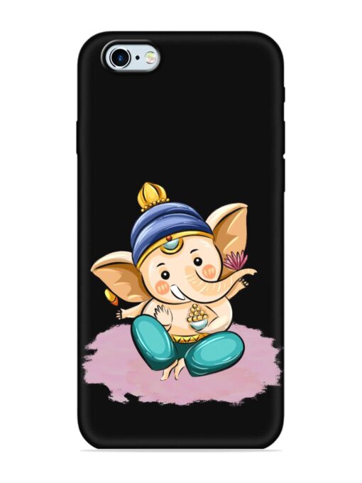 Bal Ganesh Vector Art Embossed Soft Silicone Case for Apple Iphone 6 Zapvi