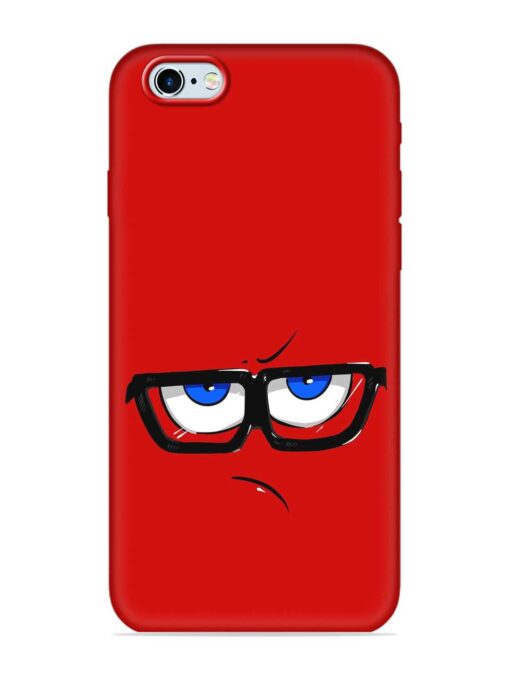 Rad Angry Face Embossed Soft Silicone Case for Apple Iphone 6