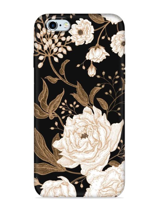 Peonies Roses Floral Embossed Soft Silicone Case for Apple Iphone 6 Zapvi