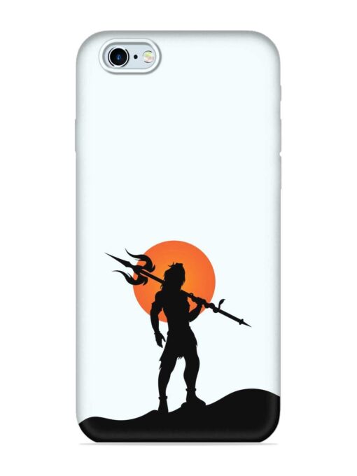 Lord Mahadev Trendy Embossed Soft Silicone Case for Apple Iphone 6 Zapvi