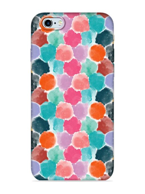 Colorful Seamless Pattern Embossed Soft Silicone Case for Apple Iphone 6 Zapvi