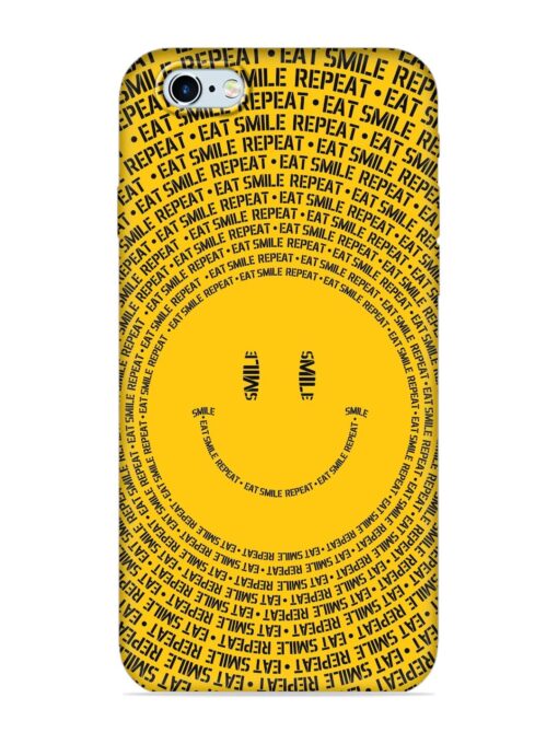 Smiley Embossed Soft Silicone Case for Apple Iphone 6 Zapvi