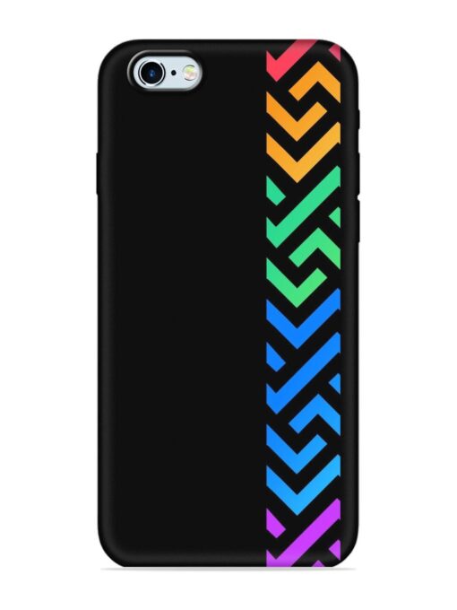 Colorshape Stripes Embossed Soft Silicone Case for Apple Iphone 6 Zapvi