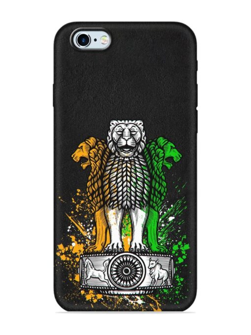 Pillars Of Ashoka Embossed Soft Silicone Case for Apple Iphone 6 Zapvi