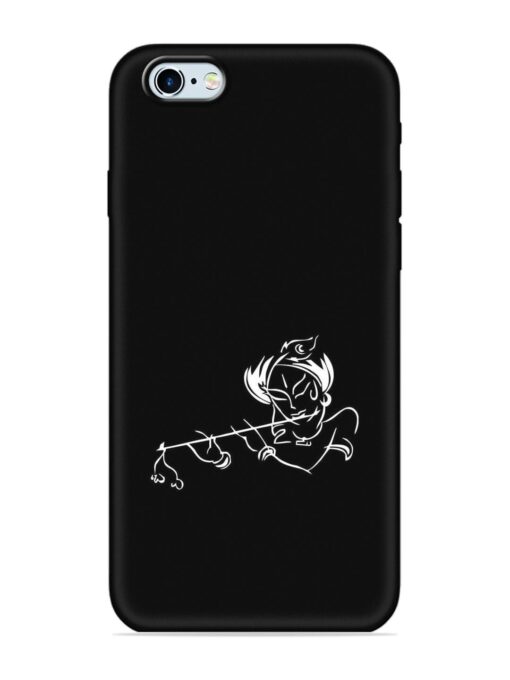 Krishna Flute Embossed Soft Silicone Case for Apple Iphone 6