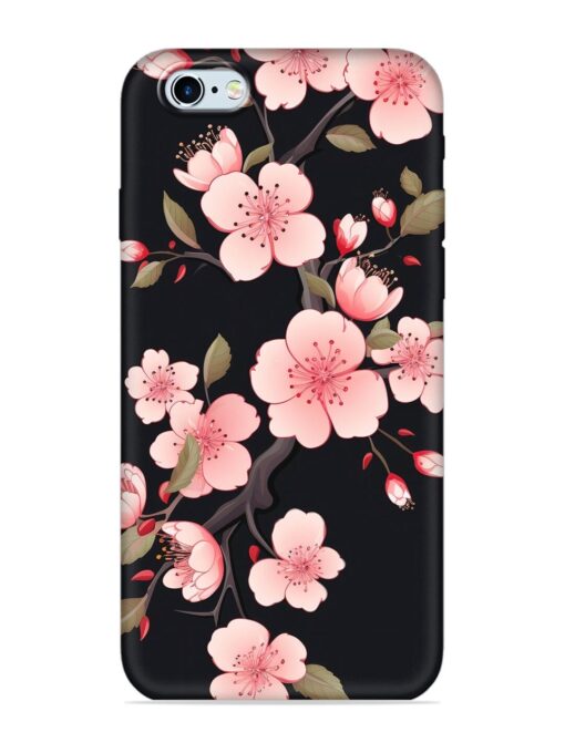 Cherry Blossom Embossed Soft Silicone Case for Apple Iphone 6 Zapvi