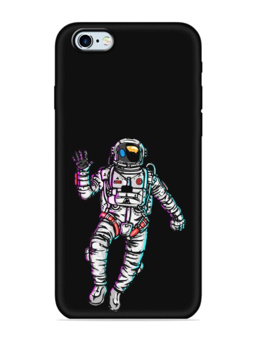 Spaceman Embossed Soft Silicone Case for Apple Iphone 6