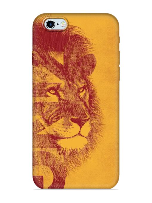 Gold Lion Crown Art Embossed Soft Silicone Case for Apple Iphone 6 Zapvi