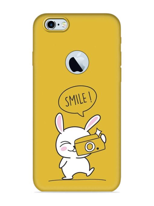 Hey Smile Please Embossed Soft Silicone Case for Apple Iphone 6 (Logo Cut) Zapvi