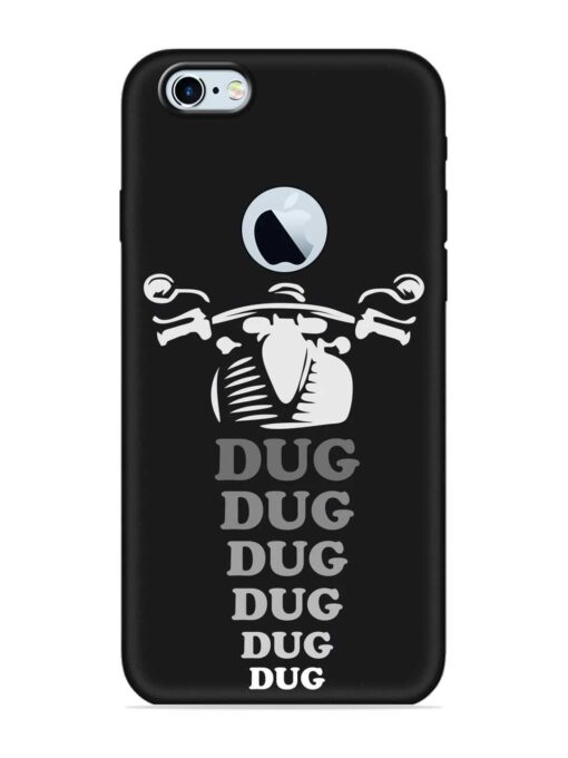 Dug Dug Dug Embossed Soft Silicone Case for Apple Iphone 6 (Logo Cut)