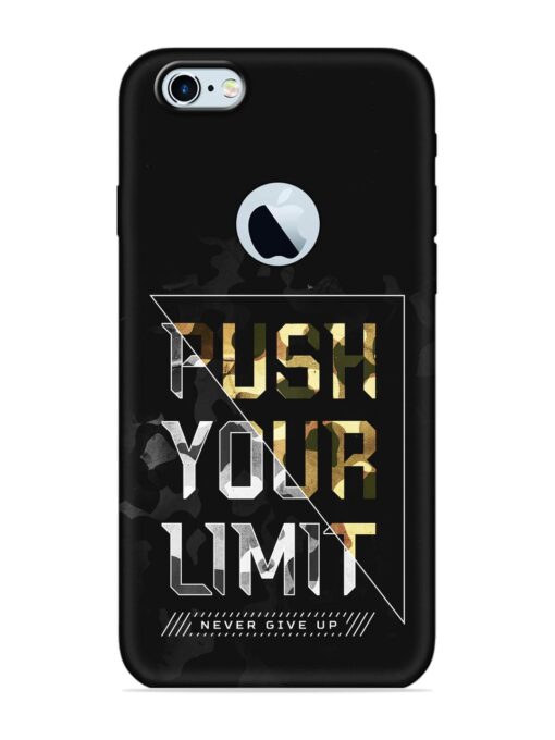 Push Your Limits Embossed Soft Silicone Case for Apple Iphone 6 (Logo Cut) Zapvi