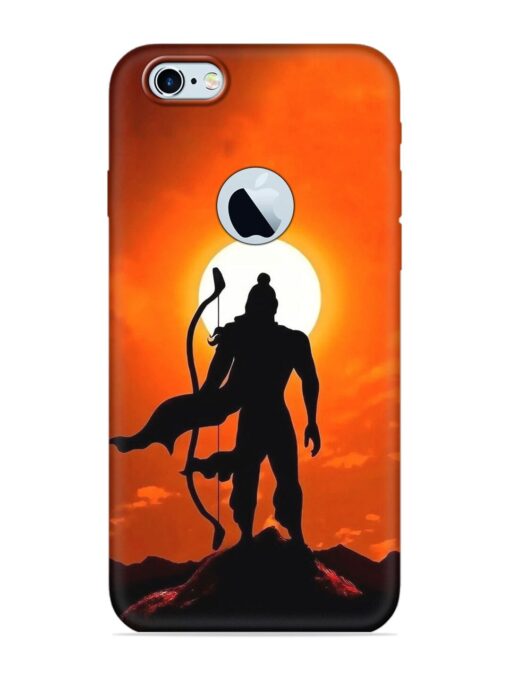 Shree Ram Embossed Soft Silicone Case for Apple Iphone 6 (Logo Cut)